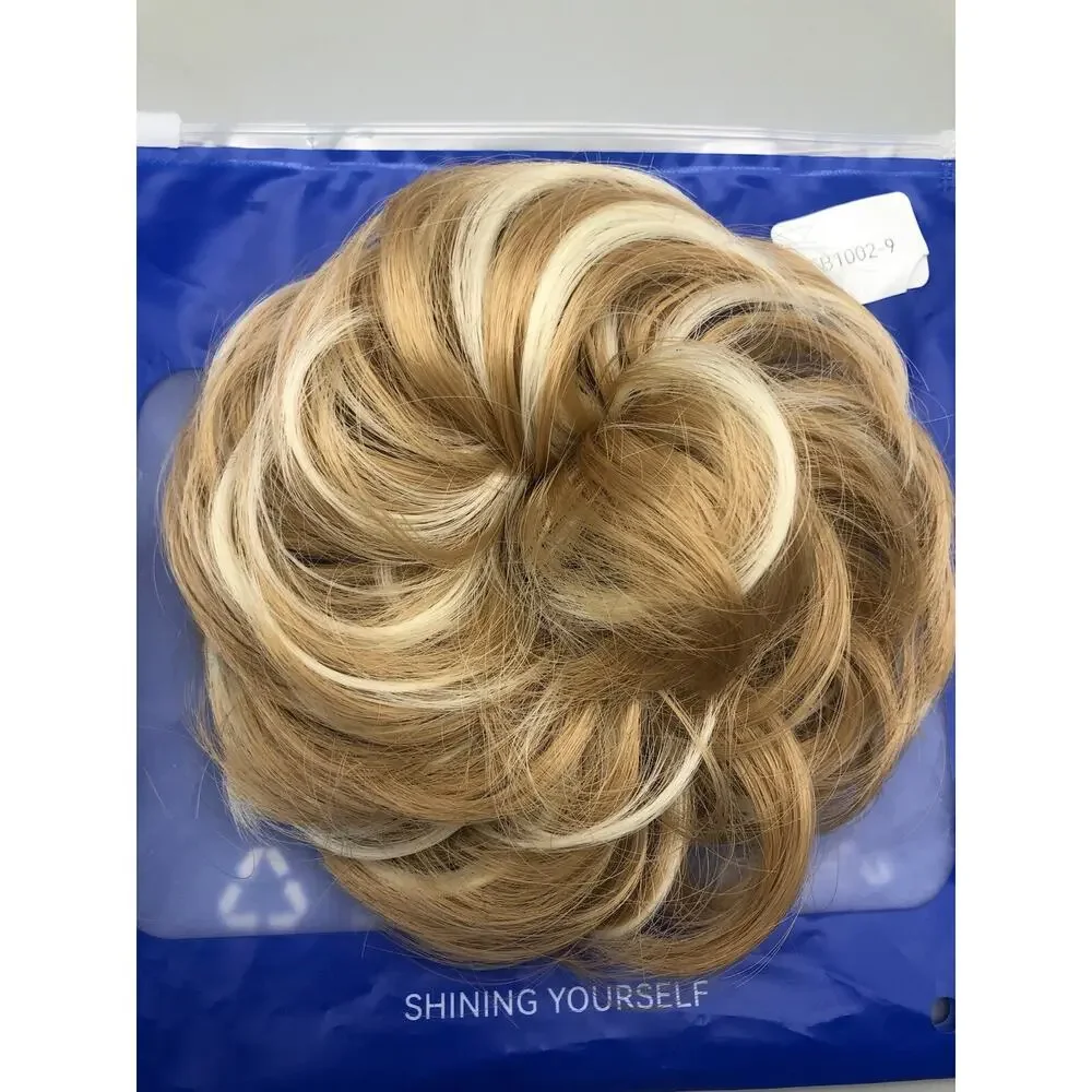 Hair Scrunchies Hair Bun Extensions Synthetic Chignon Hairpiece Hair Ring 1pc
